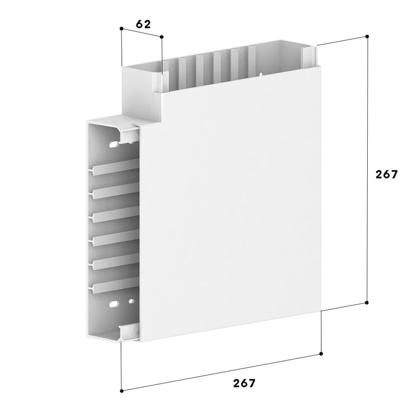GGK - Flachwinkel für Geräteeinbaukanal FB-Flachwinkel 60x230 alp 14114 − 1 Stück