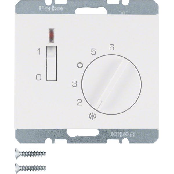 Berker - Raumthermostat Raumtemperaturregler 24 V 20317109 mit Öffner, Zentrals