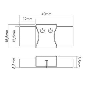 Nobile - Zubehör/Ersatzteile für Lichtschlauch/-band Verbinder starr 5er Set 5011510615 − 1 Stück