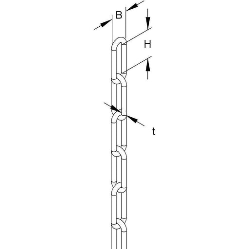 Niedax - Kette Gliederkette KN-3 − 50 Meter