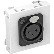OBO Bettermann - Einsatz/Abdeckung für Kommunikationstechnik Multimediaträger 3-polig MTG-X3F S RW1 Bu m. Schraubanschl