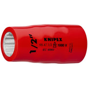 Knipex - Sechskant-Einsatz für Steckschlüssel Steckschlüsseleinsatz 98 47 9/16" Innenvierk. 1/2 Zoll