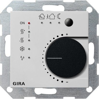 Gira - Bussystem-Raumtemperaturregler KNX-Steigregler 4-f. 2100015 Tasterschnittst. Gr