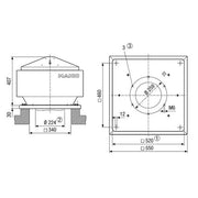 Maico - Ventilator für Dacheinbau Radial-Dachventilator MDR 22 EC mit EC-Motor