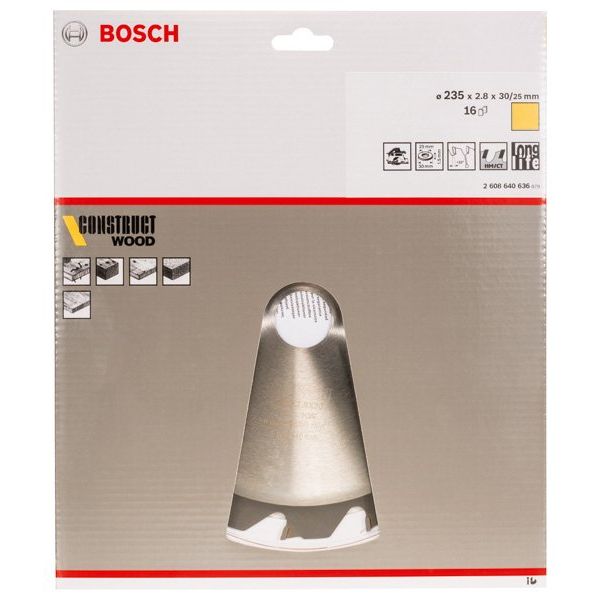 Bosch - Kreissägeblatt PRO Construct Wood 2608640636 Kreissägeblatt 235 x