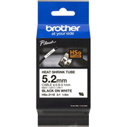 Brother - Schrumpfschlauch Schrumpfschlauchkassette HSe-211E ws/sw, 5,2mm, 1,5m