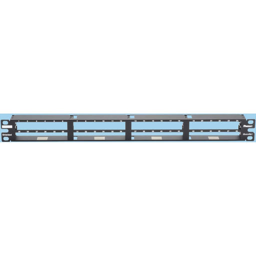 Panduit - Patchpanel Kupfer Verteilerfeld 48-Port 1 HE QSP48HDBL