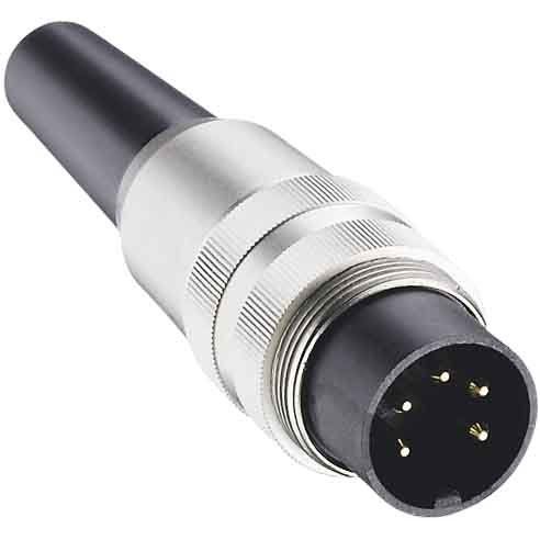 Lumberg Connect - Rundsteckverbinder, feldkonfektionierbar (Industriesteckverbinder) Stecker m.Schraubverschl. SV40 4pol