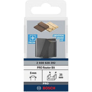 Bosch - Fräser PRO Nutfräser, 2608628392 zweischneidig 25 x L