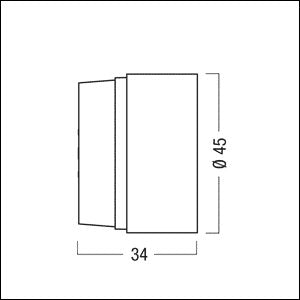 Zumtobel - Lichttechnisches Zubehör/Ersatzteile für Leuchten Abblendtubus SUP2 M TUBE BK