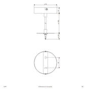 EVN Lichttechnik - Mechanisches Zubehör/Ersatzteile für Leuchten Seilabhängung ALPE01 150cm