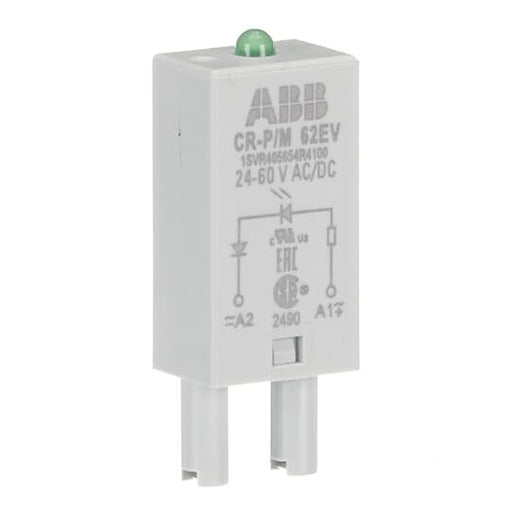 ABB Stotz S&J - Zubehör/Ersatzteile für Schaltrelais Steckmodul CR-P/M 62EV ED grün, 24-60VAC/DC − 10 Stück