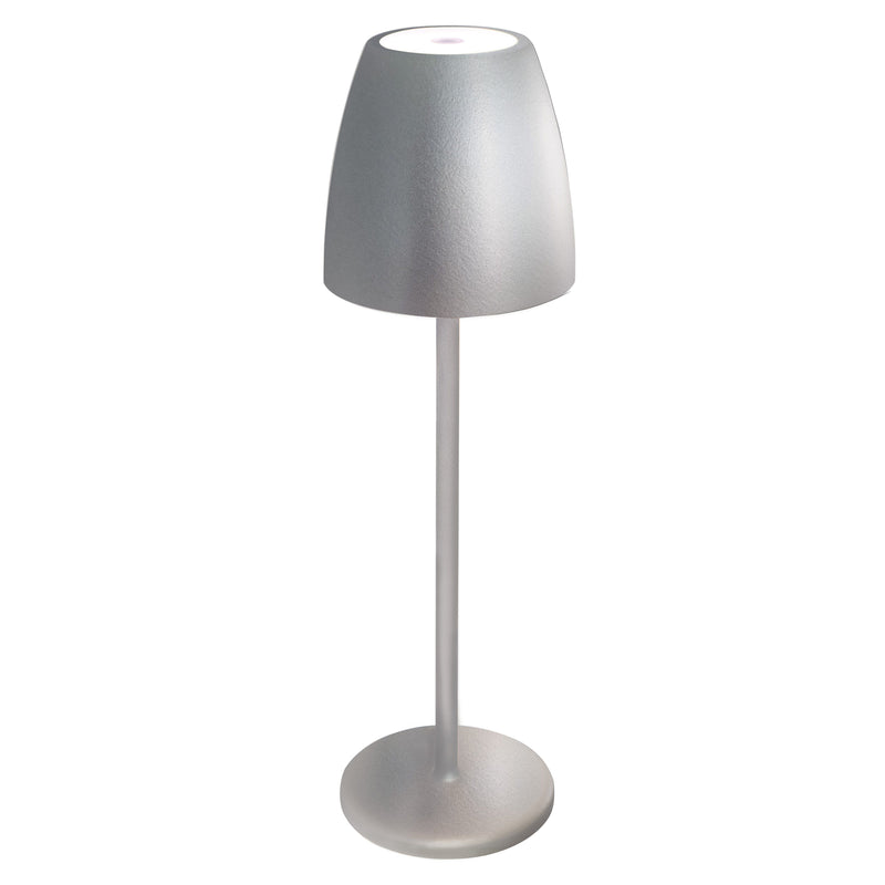 Megatron - Tischleuchte LED-AKKU Tischleuchte MT68057 827, Silvergrey
