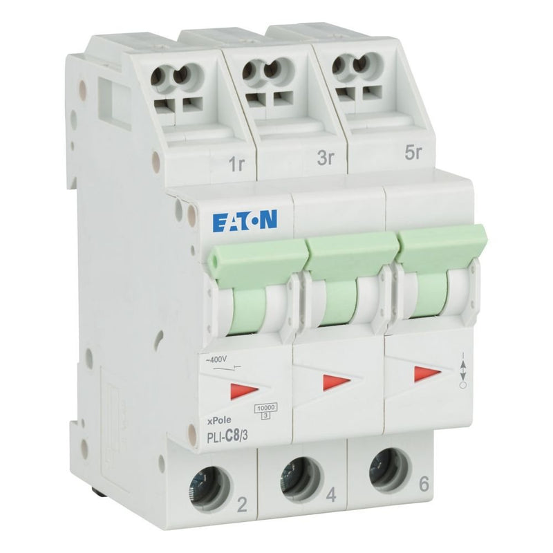 Eaton - Leitungsschutzschalter PLI-C8/3 C 8A, 3p Steckkl