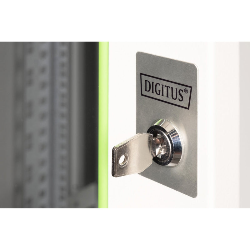 DIGITUS - Netzwerk-/Serverschrank Wandschrank mit Glastür DN-19 20U-6/6 RAL7035 HE 20