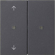 Gira - Bussystem-Tastwippe KNX RF Bedienaufsatz 2-f. 510828 Anthrazit