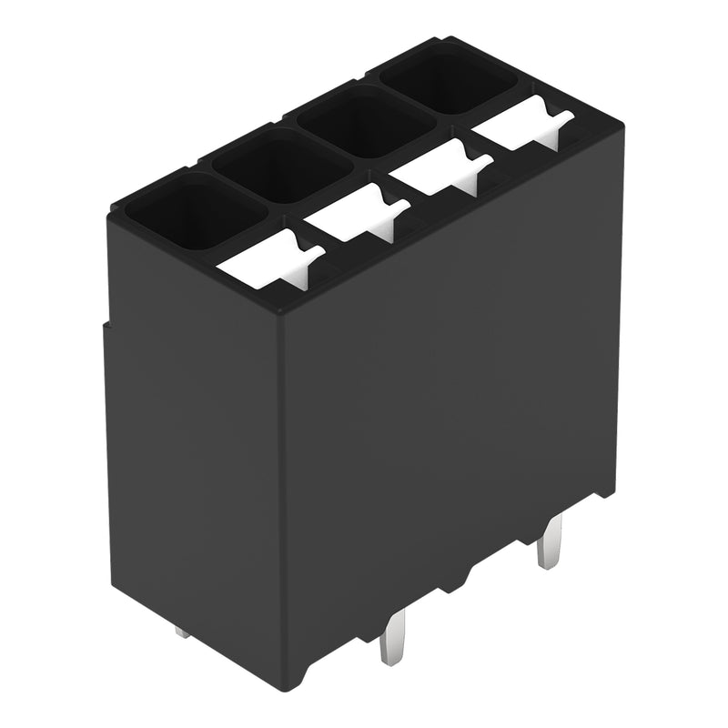 WAGO GmbH & Co. KG - Leiterplattenklemme THR-Leiterplattenklemme 2086-1124/300-000 Drücker,1,5mm²,sw − 216 Stück