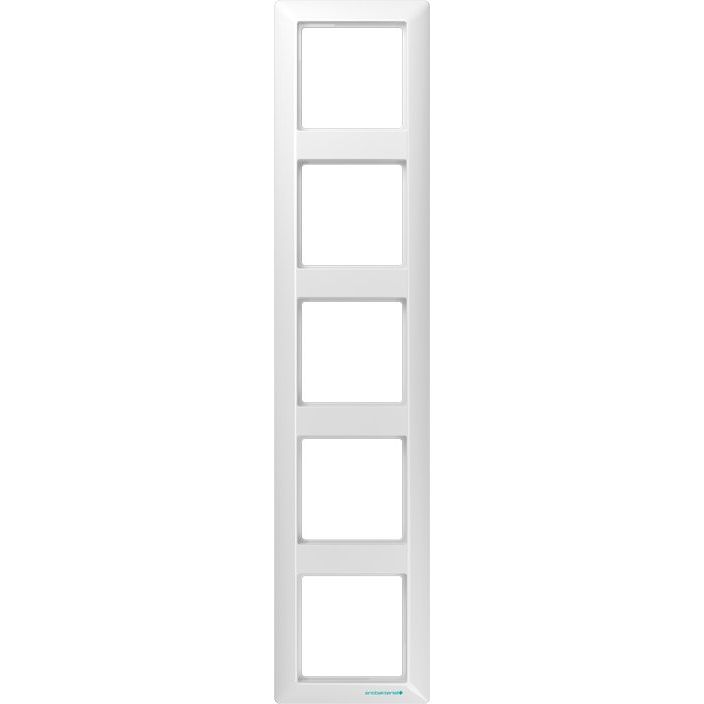Jung - Abdeckrahmen Rahmen 5-fach aws ABAS 585 WW waage/senkrecht