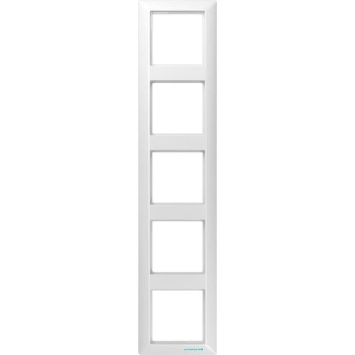 Jung - Abdeckrahmen Rahmen 5-fach aws ABAS 585 WW waage/senkrecht