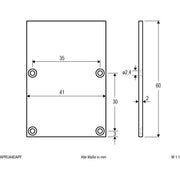 EVN Lichttechnik - Mechanisches Zubehör/Ersatzteile für Leuchten Endabschlussplatte APRU46EAP