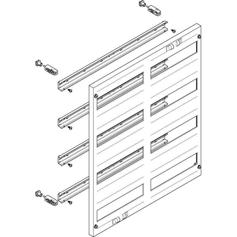 ABN - Verteilerfeld für Installationsverteiler ESPRO-Modul MF2420 flach BxH:500x600mm