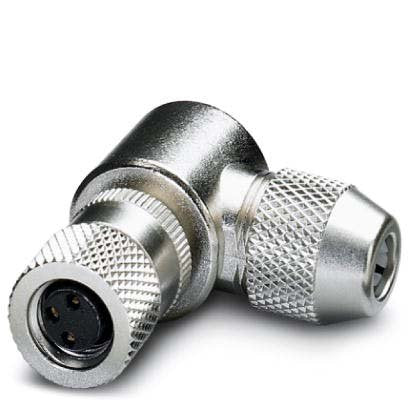 Phoenix Contact - Rundsteckverbinder, feldkonfektionierbar (Industriesteckverbinder) Steckverbinder SACC-M 8FR-3CON-SH 3-polig Bu/gew M8