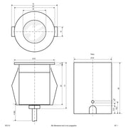 EVN Lichttechnik - Bodeneinbauleuchte LED-Bodeneinbauleuchte eds 652 110 230V 2W