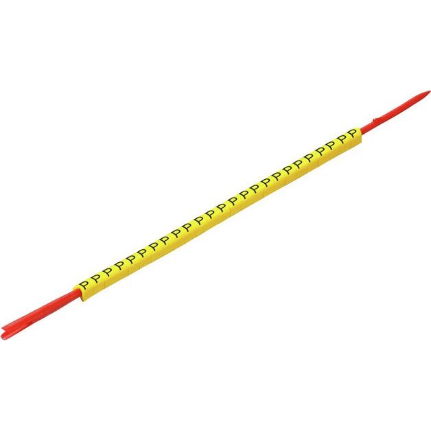 Weidmüller - Kabelmarkierungssystem Leitermarkierer CLI R 02-3 GE/SW P m.Montagedorn − 10 Stück