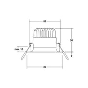 Brumberg Leuchten - Downlight/Strahler/Flutlicht LED-Einbaudownlight 12384683