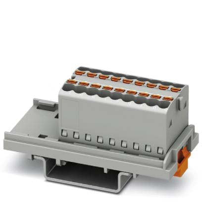 Phoenix Contact - Durchgangs-Reihenklemme Verteilerblock PTFIX 18X1,5-NS35 GY − 20 Stück