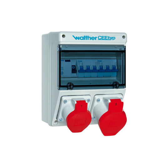 Walther Werke - CEE-Steckdosen-Kombination (IEC 60309) Steckdosekombination 6923015 Kunststoff, 40A