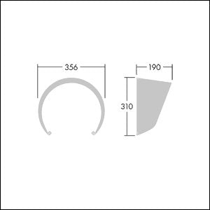 Thorn - Lichttechnisches Zubehör/Ersatzteile für Leuchten Blende CONT3 36/52LVISOR BK
