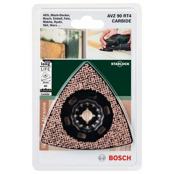 Bosch - Blatt für Oszillierer Schleifteller 2609256F02 AVZ 90 RT4, 90mm