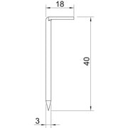 OBO Bettermann - Hakennagel 1101 3x40 − 250 Stück