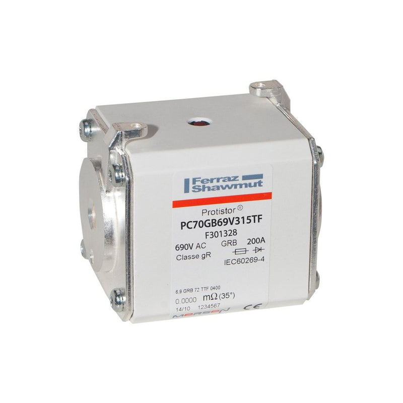 Mersen - HRC-Sicherung Sicherungseinsatz gR PC72GB69V200TF Gr.72 AC690V 200A − 3 Stück