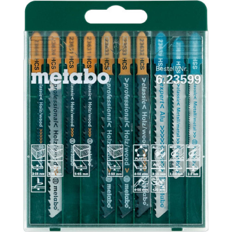 Metabowerke - Sägeblatt Sortiment Sägeblatt-Set 10tlg. 623599000 Holz+Metall+Kunstst