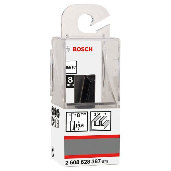Bosch - Fräser PRO Nutfräser, 2608628387 zweischneidig 15 x L