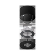 Jung - Zubehör/Ersatzteile für Bewegungsmelder AP-Set f.KNX Präsenzmelder PMM-AP-SET-SWM graphitschwarz matt − 1 Stück