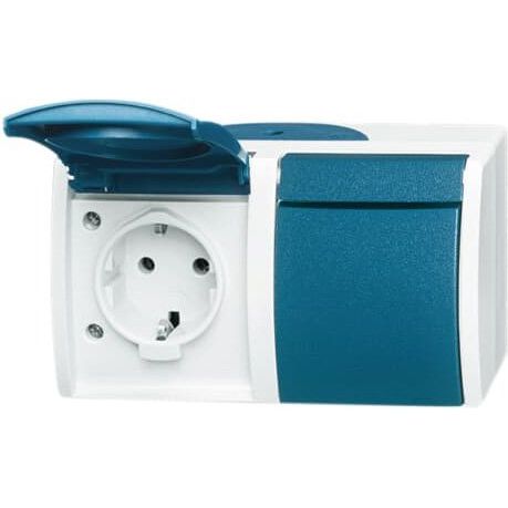 Busch-Jaeger - Steckdose Schuko-Steckdose 2f.gr/bgn 20/2 EW-53 waagerecht