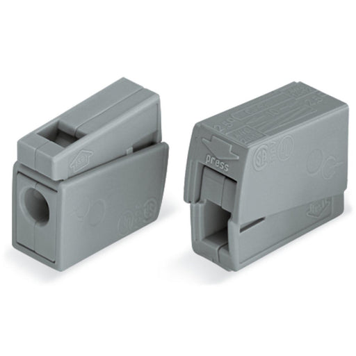 WAGO - Steckklemme Leuchtenklemme 224-101 1,0-2,5mmq grau − 100 Stück
