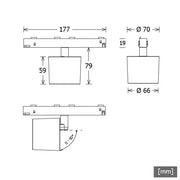 LTS Licht&Leuchten - Downlight/Strahler/Flutlicht LED-Stromschienenstrahler NEOORYOT10193025D.ws 930, DALI, weiß
