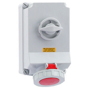 Bals Elektrotech - CEE-Steckdose abschaltbar, abgesichert (IEC 60309) Wandsteckdose abschaltbar 16604 verriegelt 63A 4p 4