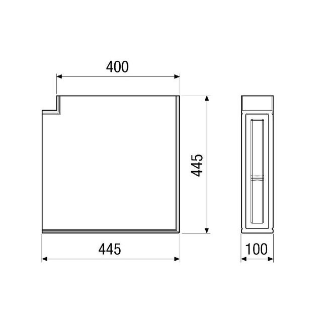 Maico - Zubehör/Ersatzteile für Ventilatoren Laibungselement-Winkel PP 45 LEW90 90° als Zubehör