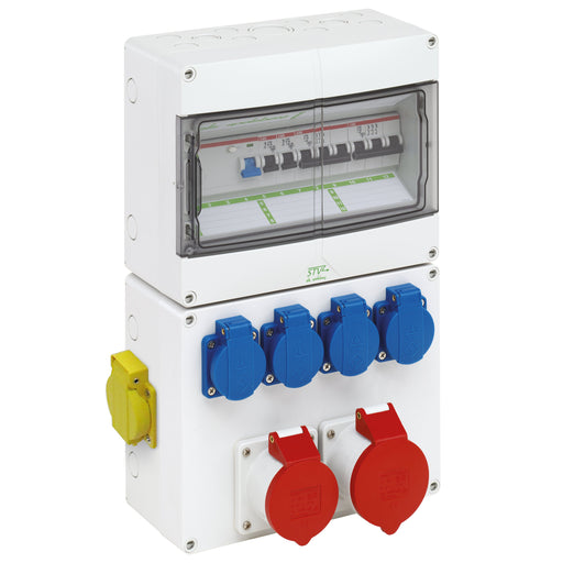 Spelsberg - CEE-Steckdosen-Kombination (IEC 60309) Steckdosenkombination, gra STV 1224-K-LAN IP44, IK08