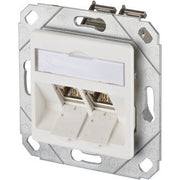 Metz Connect - Kommunikationsanschlussdose Kupfer Anschlussdose, Cat.6A TN E-DATmod-2Upk-rws 2xRJ45,Upk,rws