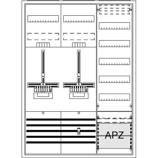 Striebel&John - Zähler-Komplettschrank Komplettschrank DA37PG AP3Pkt.A372Z1V5A2