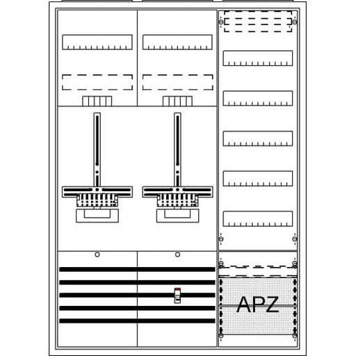 Striebel&John - Zähler-Komplettschrank Komplettschrank DA37PG AP3Pkt.A372Z1V5A2