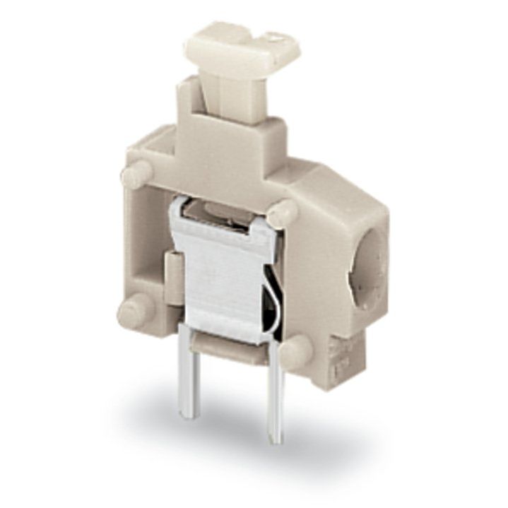 WAGO - Leiterplattenklemme Anreihbare Leiterplattenk. 235-201 Drücker,1,5mm²,lgr − 100 Stück