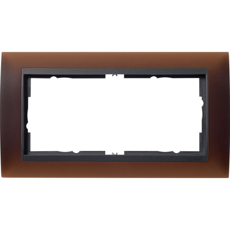 Gira - Abdeckrahmen 2f.opak dbr 100213