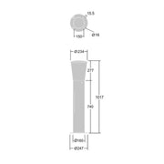 Thorn - Straßen - und Platzleuchte LED - Poller CN B 8L25 #96680918 830